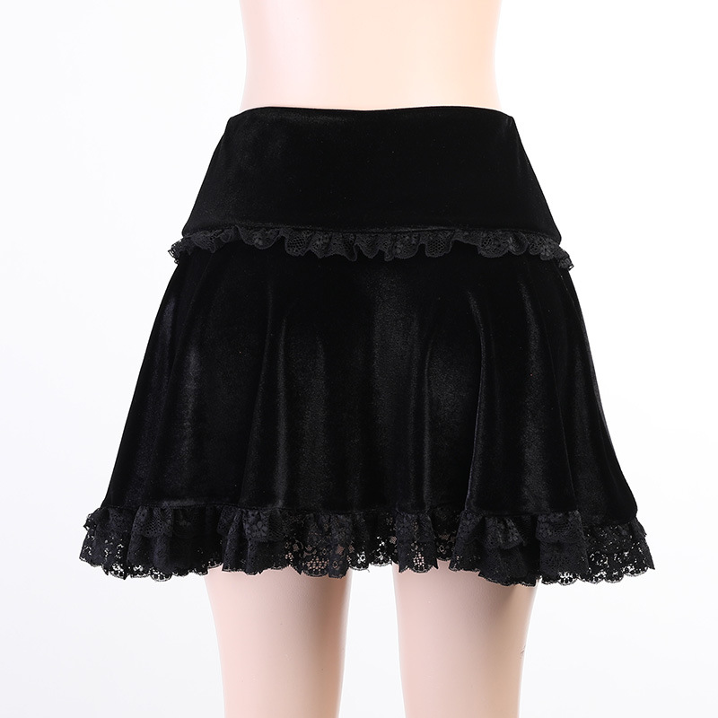 Gothic Skirt with Crosses - 9