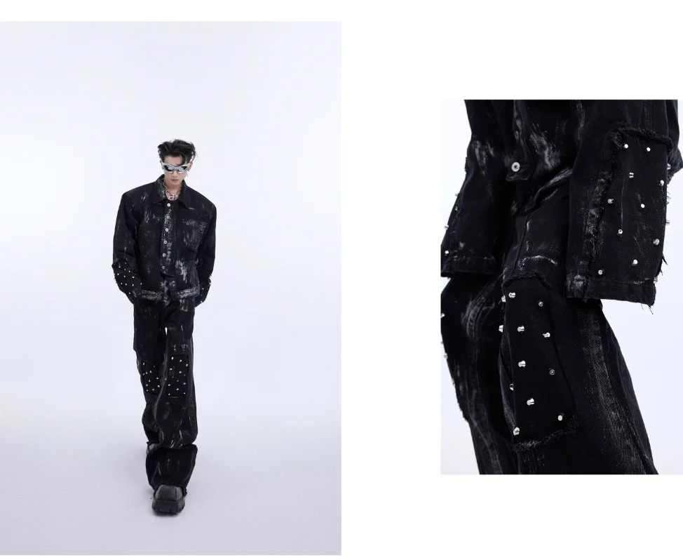 Grunge Cyberpunk Cargo Pants - 7