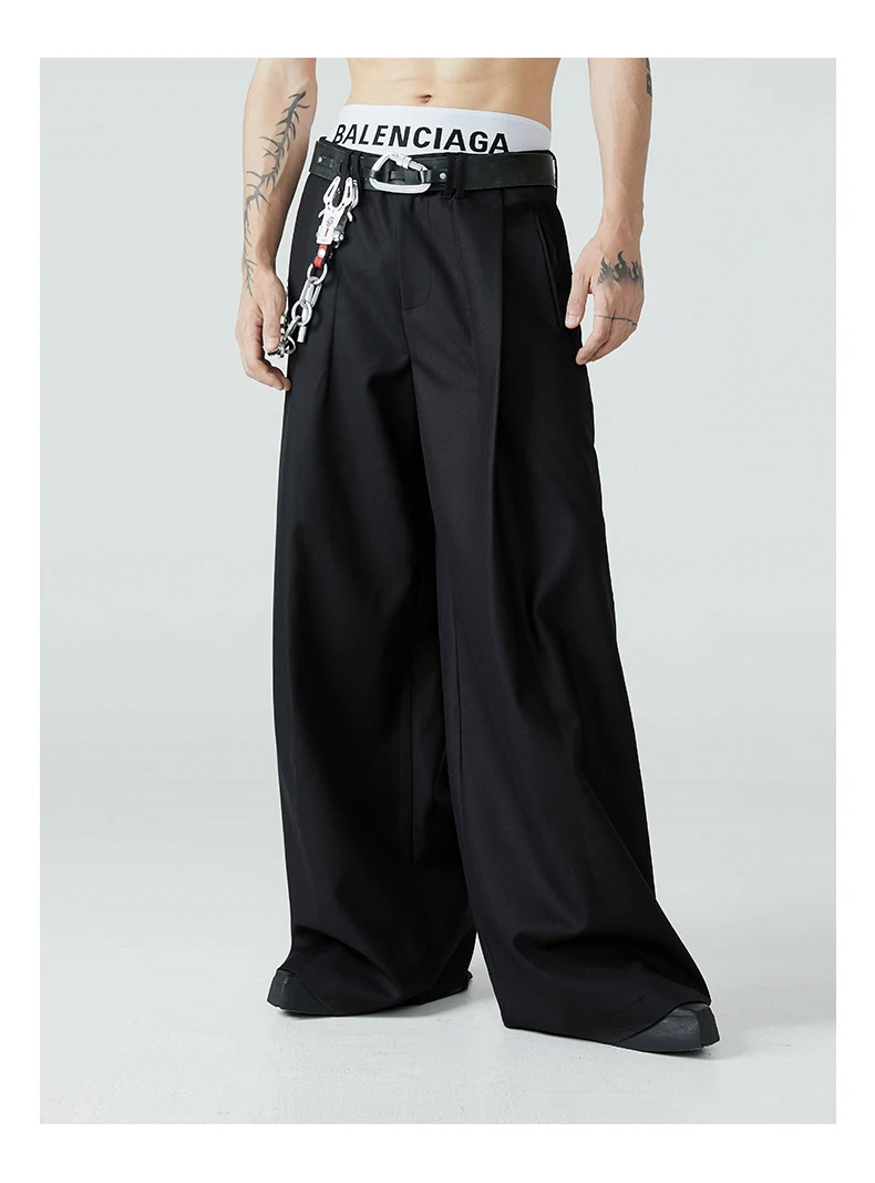 Dark Academia Wide-Leg Trousers - 10