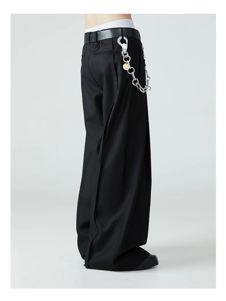 Dark Academia Wide-Leg Trousers - 16