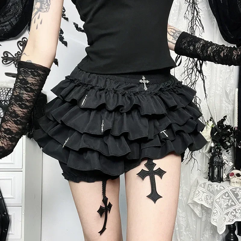 Gothic Lolita Ruffle Skirt - 2