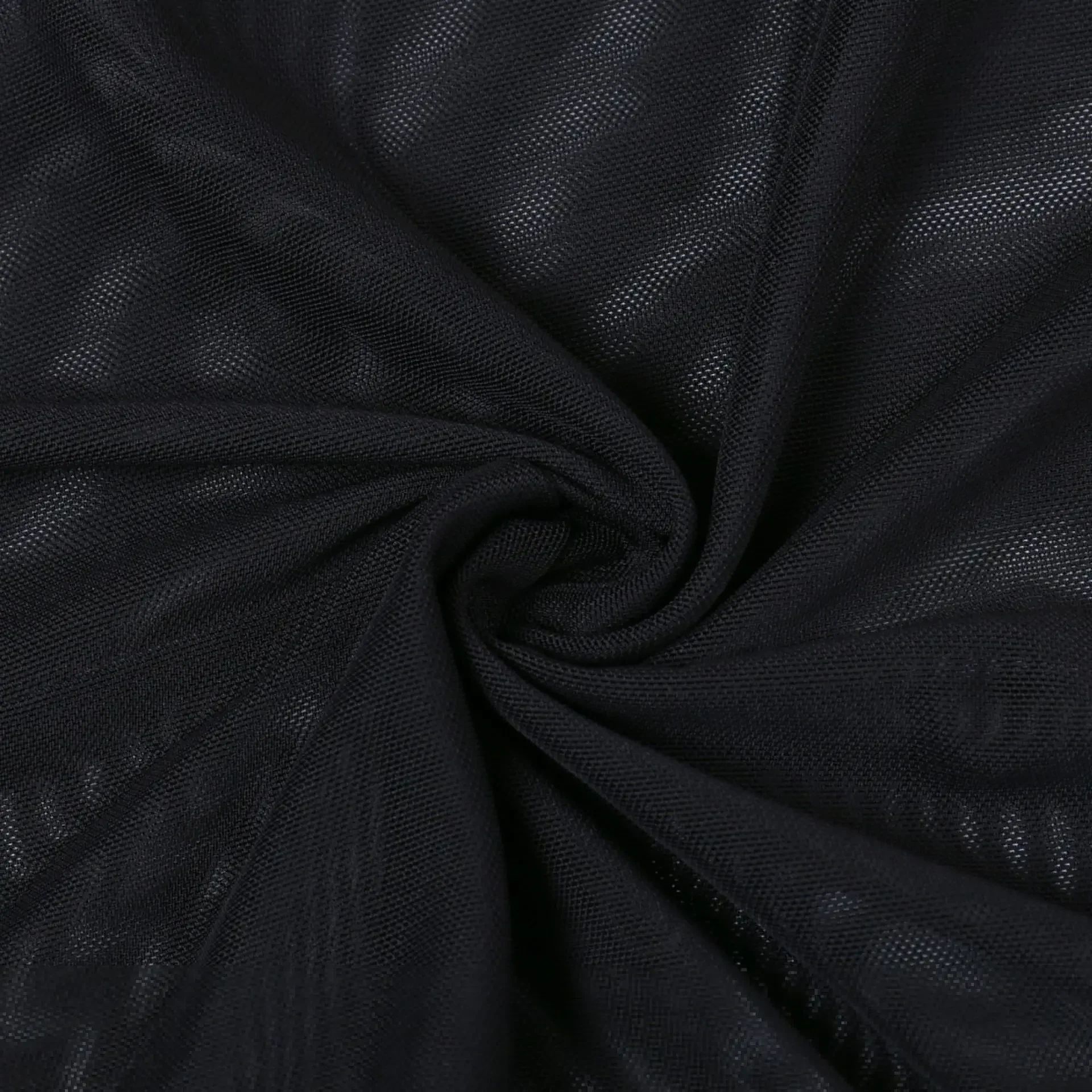 Punk Gothic Midi Black Mesh Skirt - 17