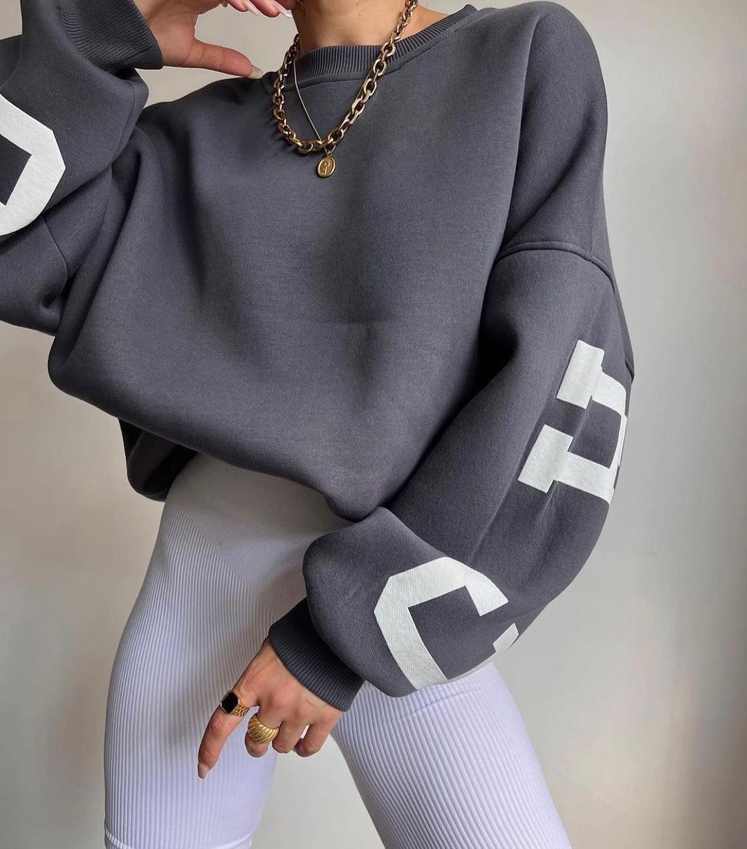 Streetwear Athleisure Oversized Sweatshirt - 2