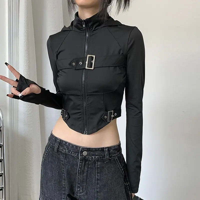 Techwear Cyberpunk Cropped Jacket - 2 Techwear Cyberpunk Cropped Jacket - 2
