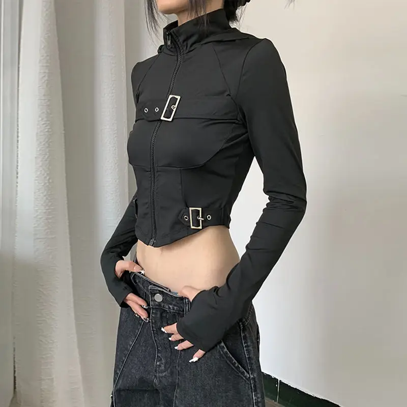 Techwear Cyberpunk Cropped Jacket - 3 Techwear Cyberpunk Cropped Jacket - 3