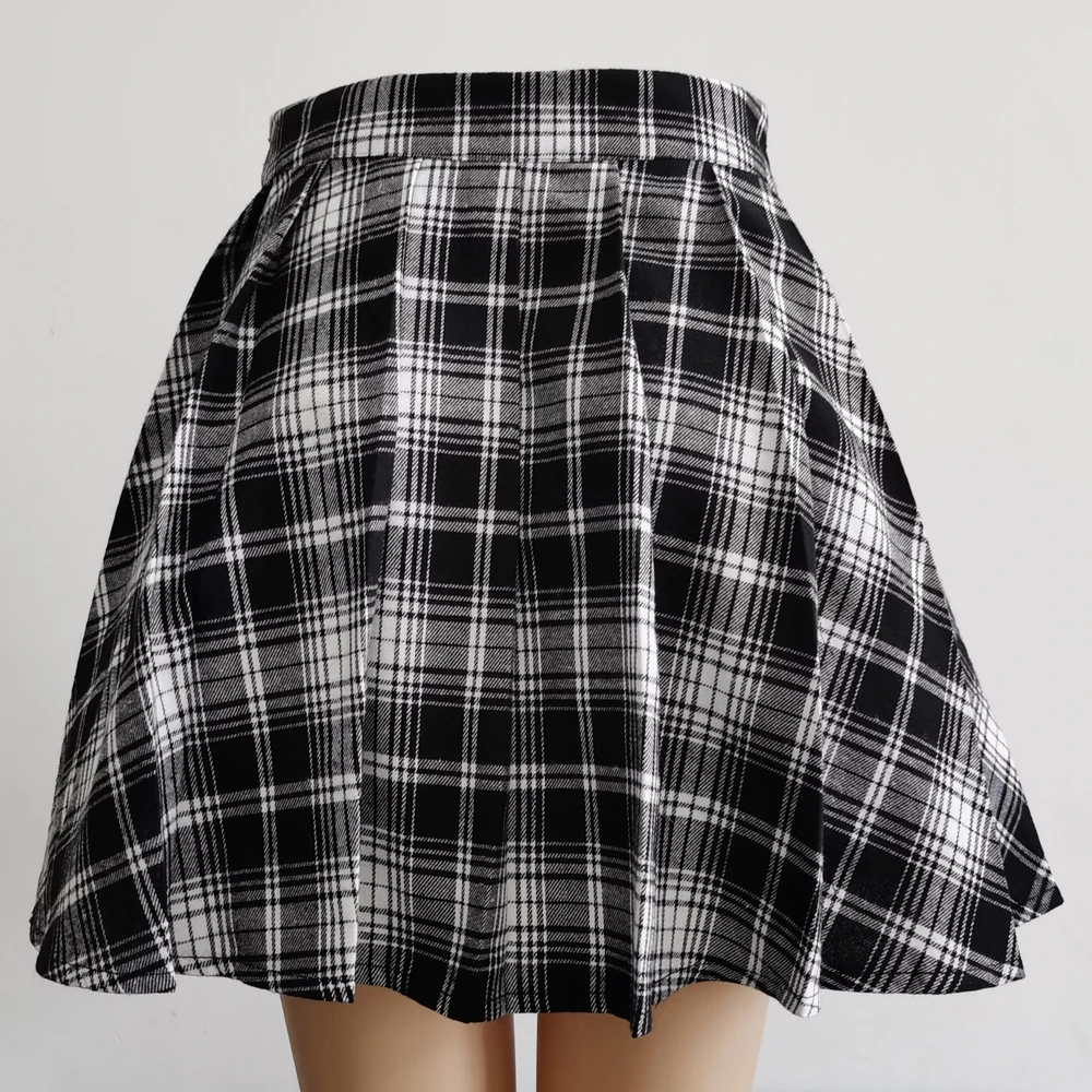 Punk Rock Plaid Mini Skirt - 4