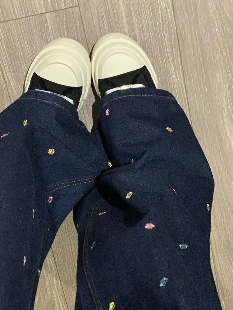 Kawaii Floral Wide-Leg Pants