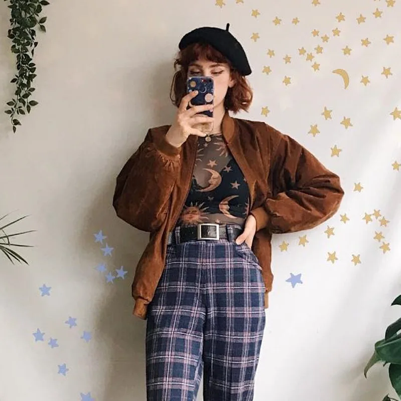 Gothic Punk Celestial Print Sheer Top - 7