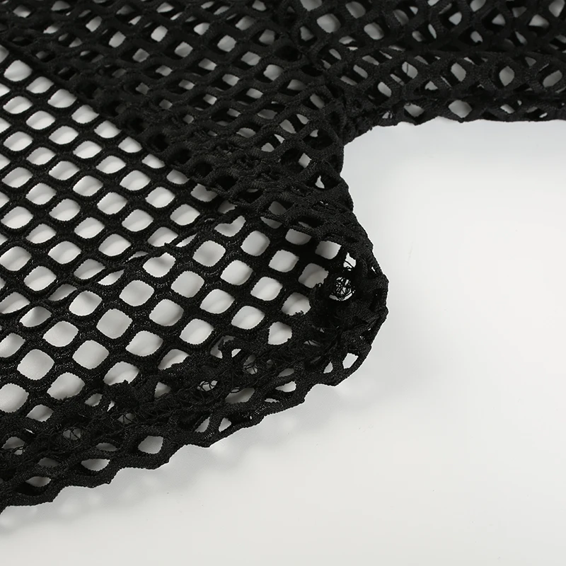 Gothic Punk Fishnet Crop Top