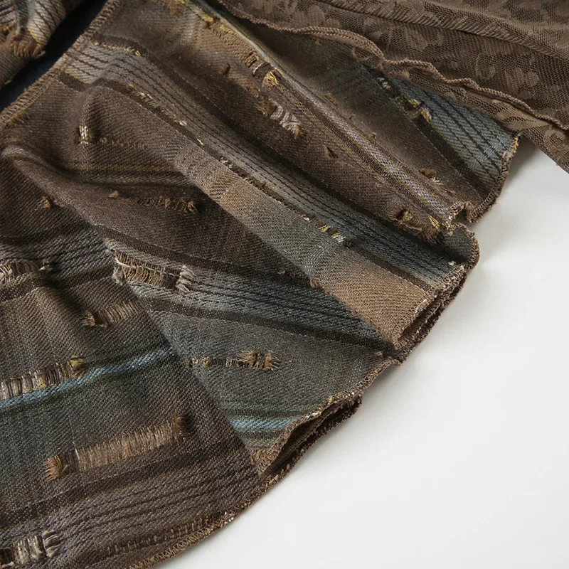 Grunge Punk Patchwork Skirt - 17