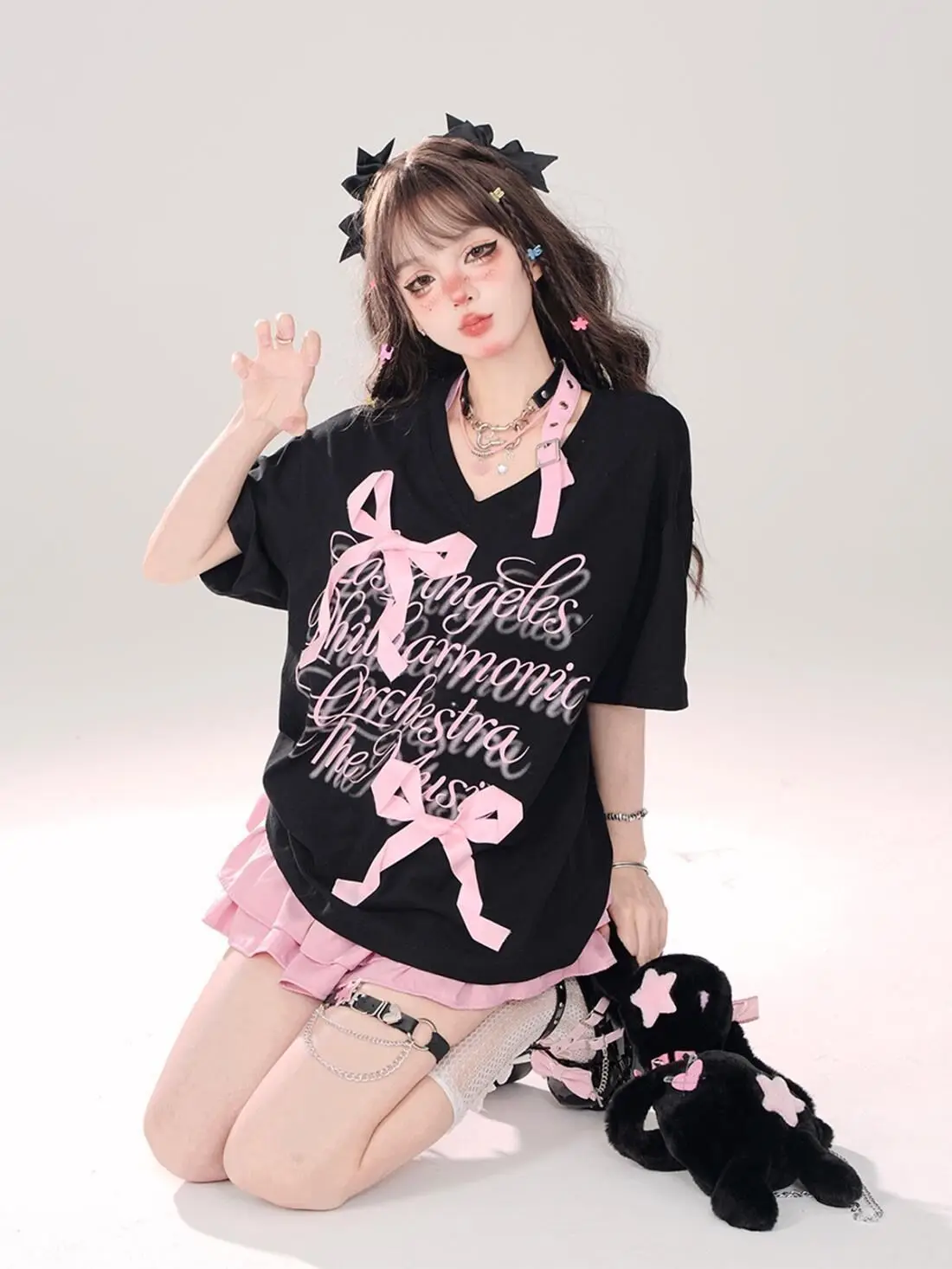 Gothic Lolita Ruffled Mini Skirt - 30