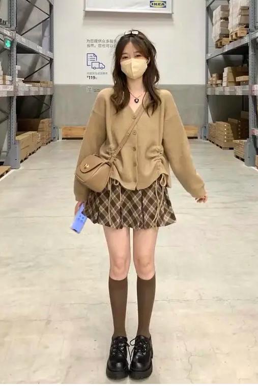 Dark Academia Plaid Pleated Skirt - 5