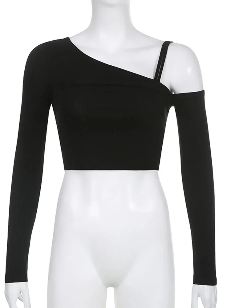 Gothic Punk Cut-Out Long Sleeve Top - 4 Gothic Punk Cut-Out Long Sleeve Top - 4