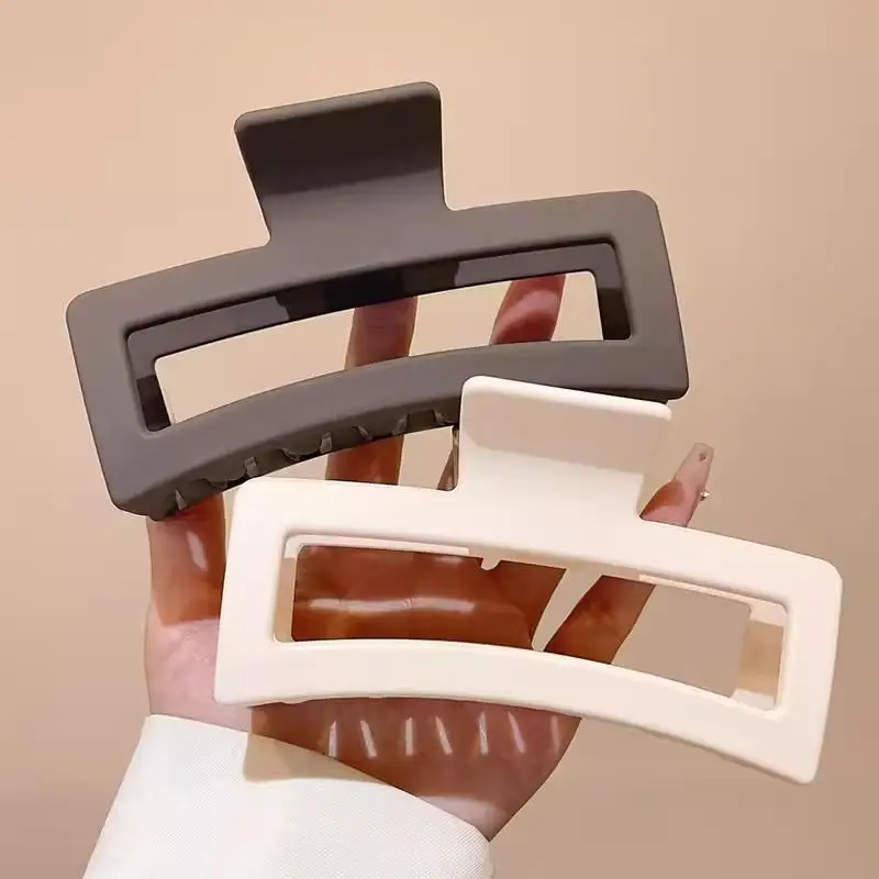 Minimalist Aesthetic Rectangular Hair Claw Clips - 3
