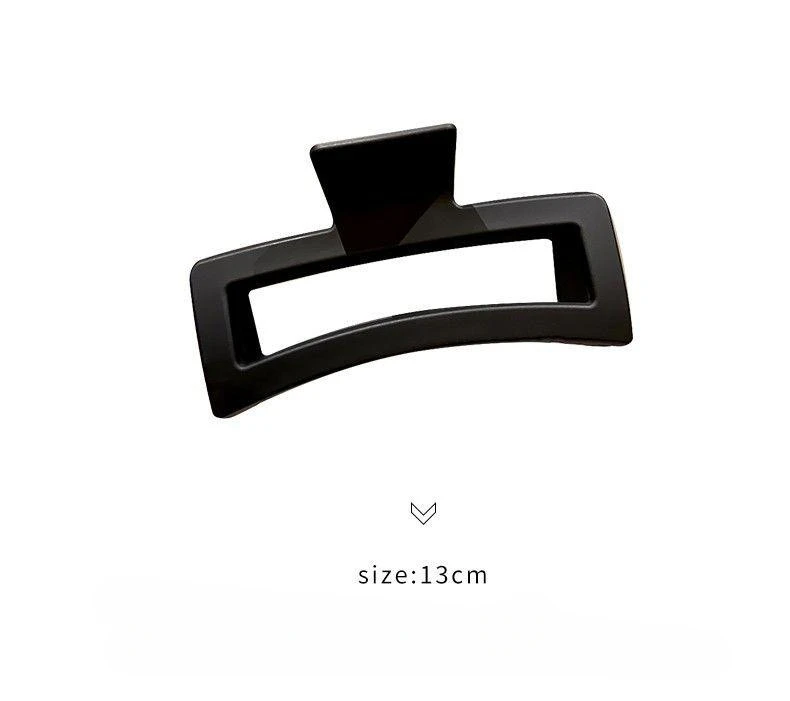 Minimalist Aesthetic Rectangular Hair Claw Clips - 1