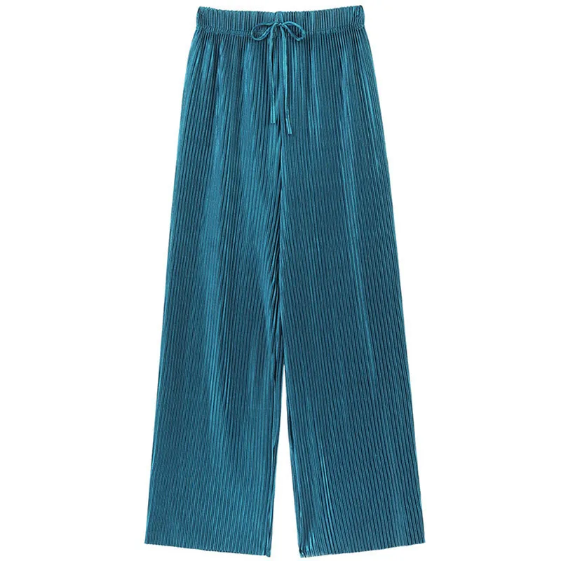 Cottagecore Pleated Wide-Leg Trousers - 10