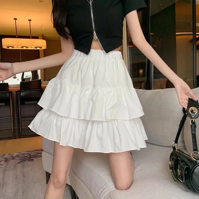 Soft Girl Tiered Ruffled Skirt - 3