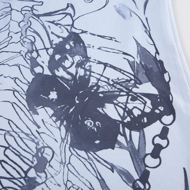 Mermaidcore Skeleton Print Maxi Dress - 7 Mermaidcore Skeleton Print Maxi Dress - 7