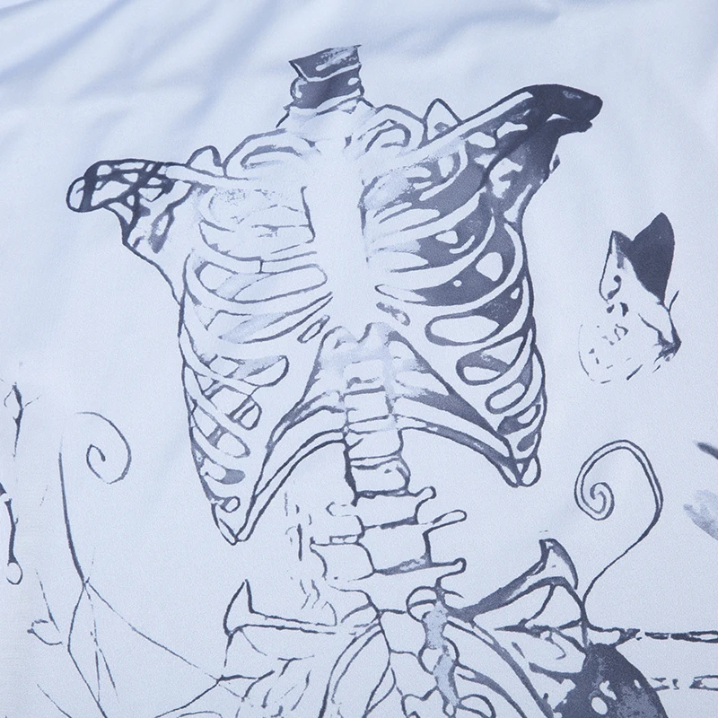 Mermaidcore Skeleton Print Maxi Dress - 9 Mermaidcore Skeleton Print Maxi Dress - 9