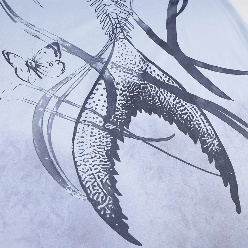 Mermaidcore Skeleton Print Maxi Dress - 5 Mermaidcore Skeleton Print Maxi Dress - 5