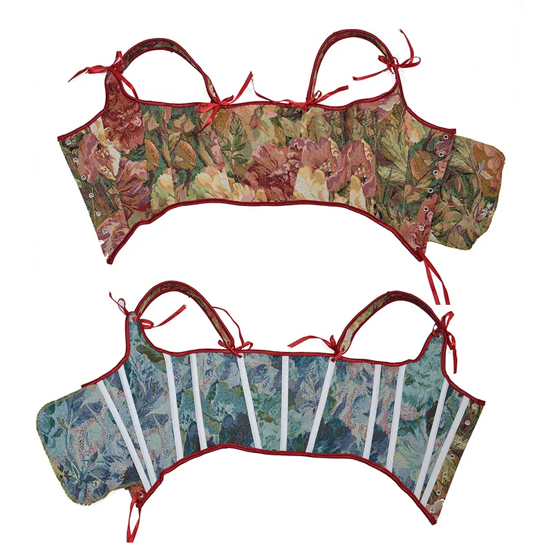 Coquette Floral Lace-Up Corset - 15