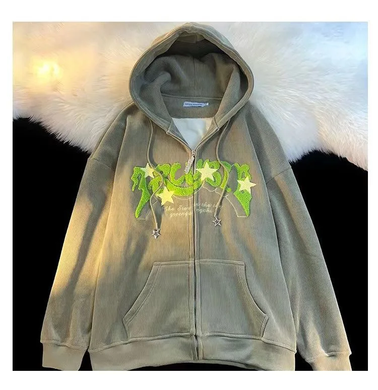 Cottagecore Celestial Embroidered Hoodie - 11