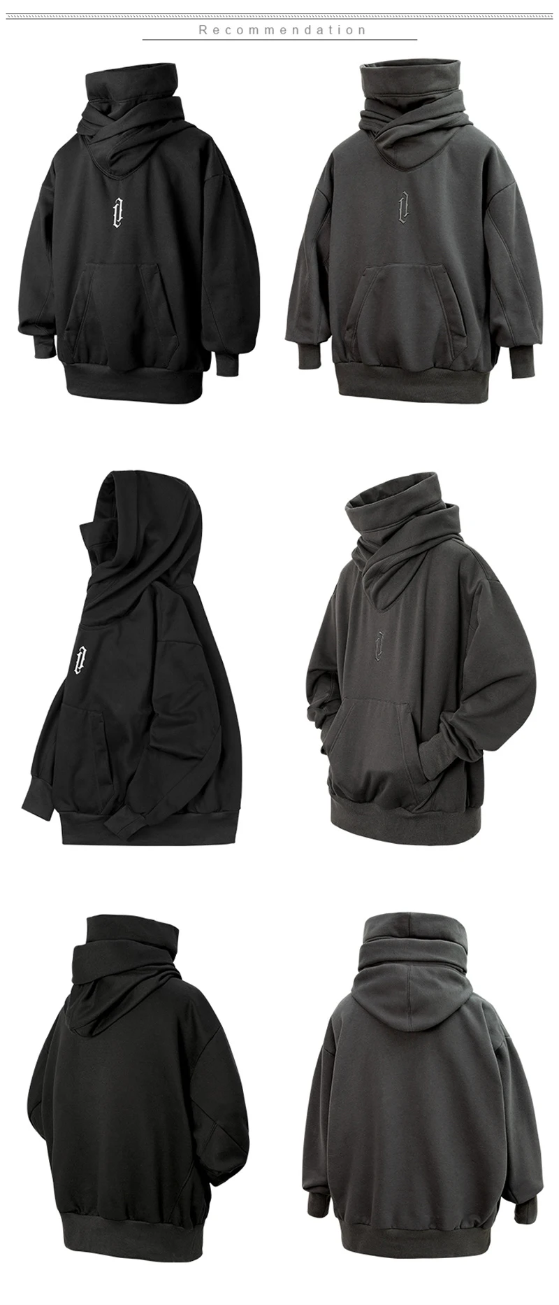Techwear Cyberpunk Oversized Hoodie - 2