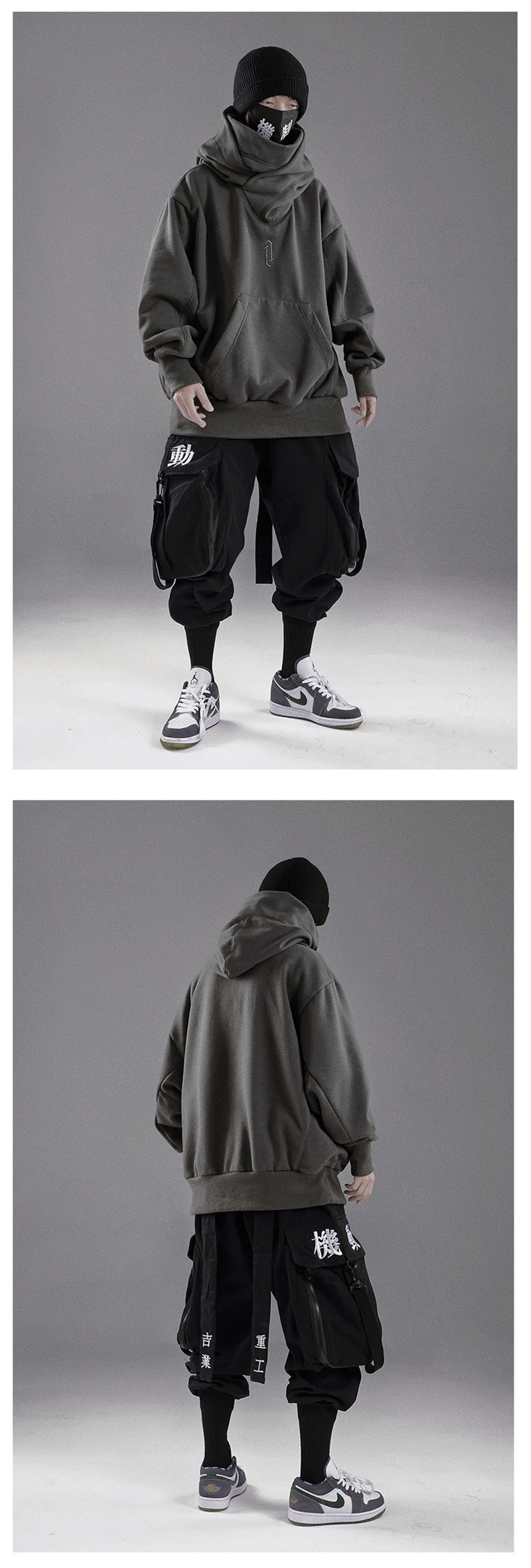 Techwear Cyberpunk Oversized Hoodie - 5