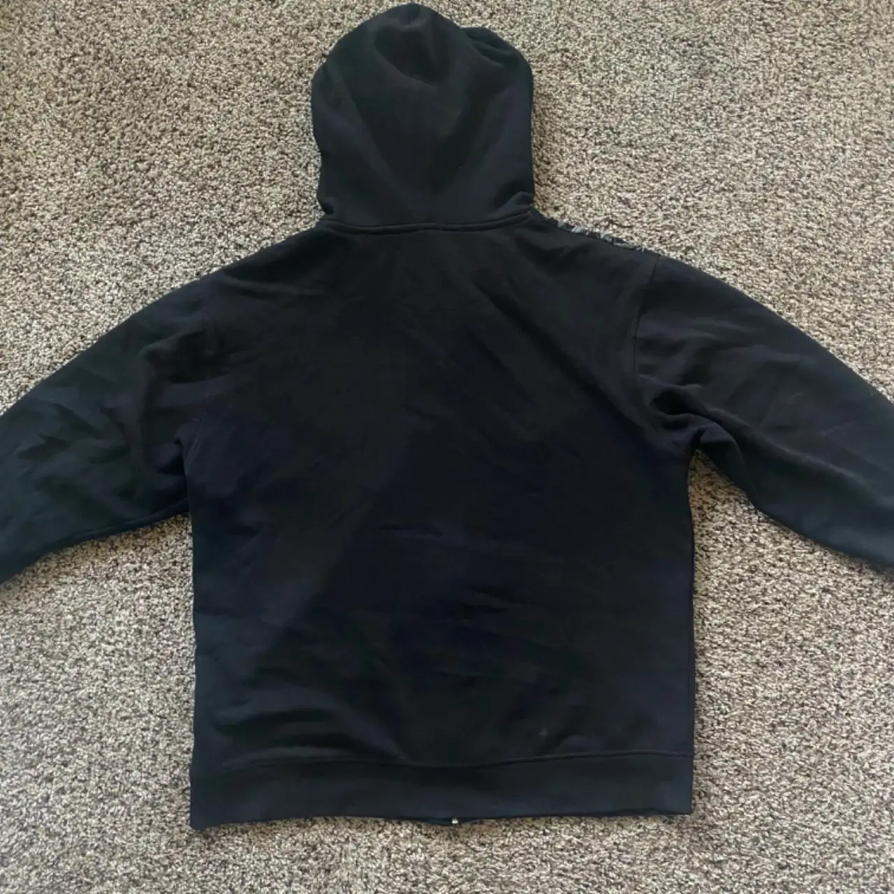 Gothic Punk Embroidered Oversized Hoodie with Winged Design - 3