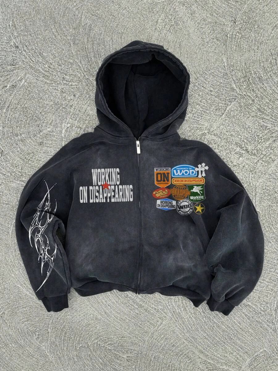 Y2K Vintage Varsity Hoodie - 5