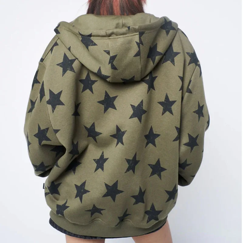 Acubi Star Oversized Zip Up Jacket - 3 Acubi Star Oversized Zip Up Jacket - 3