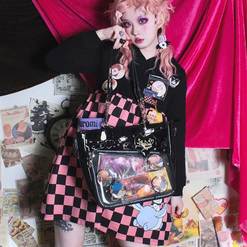 Y2k Gothic Aesthetic Underarm Bag - 8