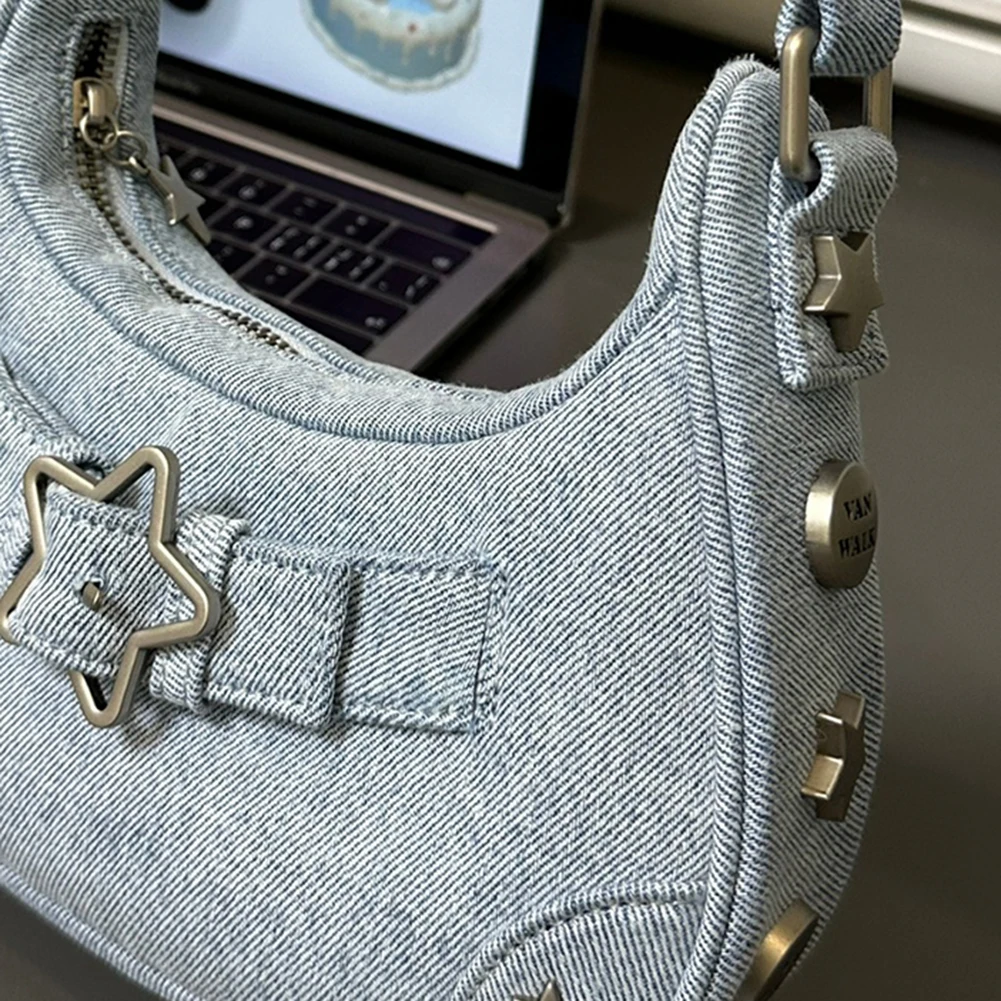 Y2K Aesthetic Underarm Bag with Star - 11 Y2K Aesthetic Underarm Bag with Star - 11