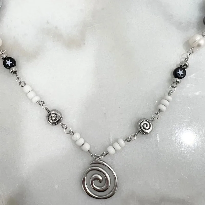 Grunge Egirl swirl pendant necklace - 2 Grunge Egirl swirl pendant necklace - 2